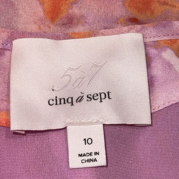 New Cinq A Sept Rachel Tiered Ruffle Midi
Dress Size 10 - Picture 12 of 15